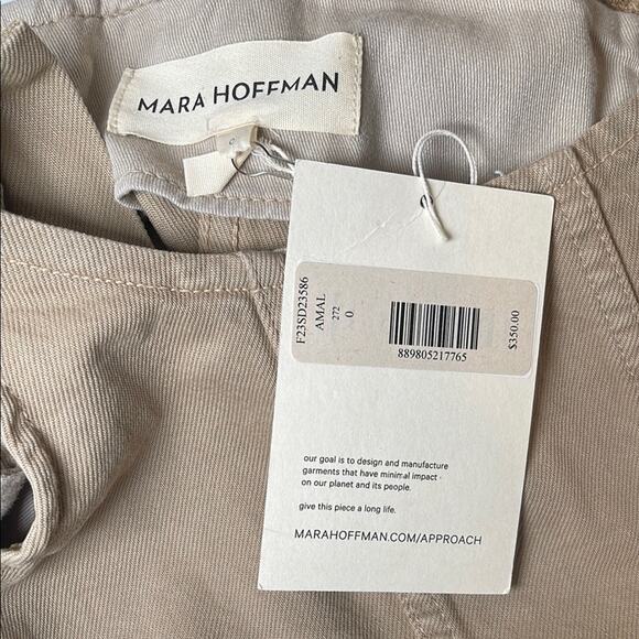 Mara Hoffman Amal Cropped Denim Brown Bustier Top Size 0 - Picture 6 of 7